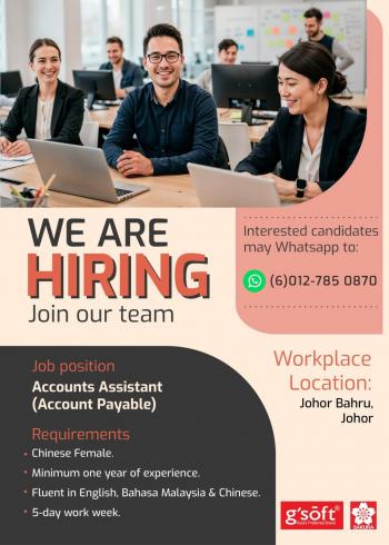 Vacancy for Accounts Assistant